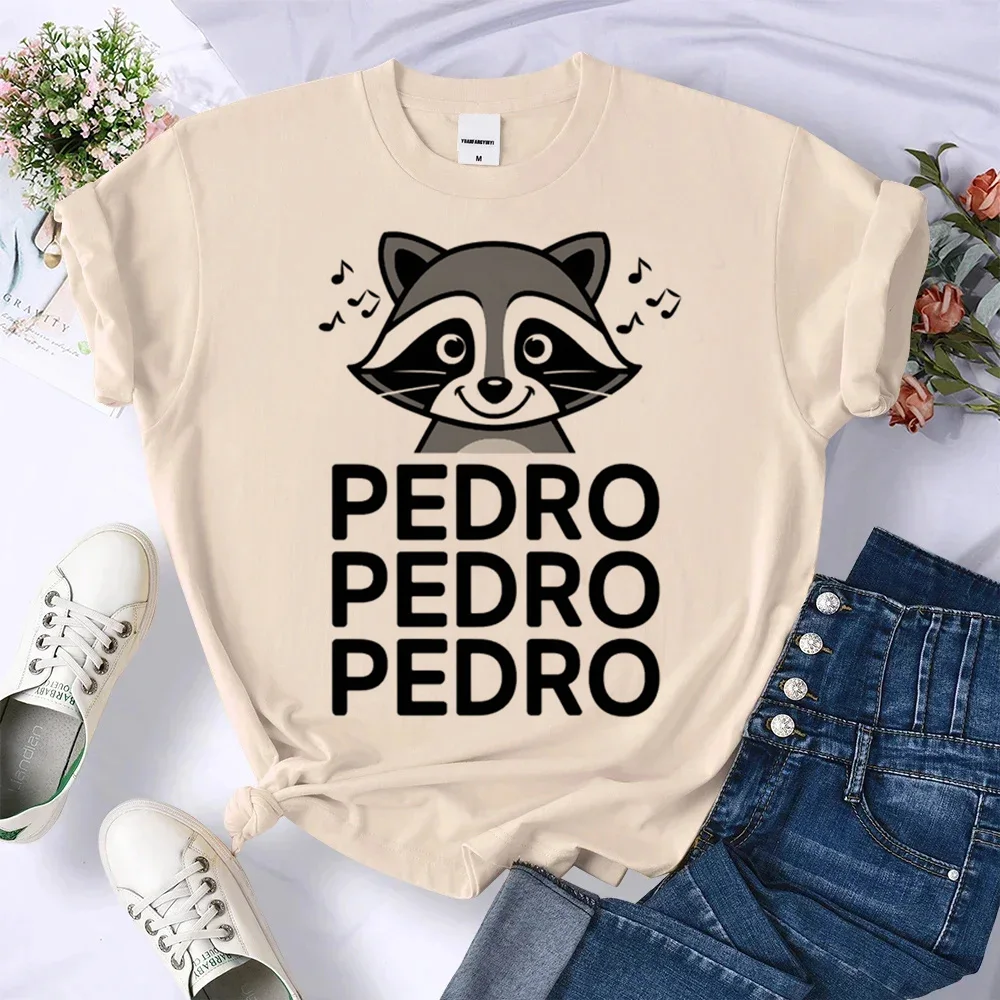 Pedro Raccoon t shirt women summer comic funny top girl harajuku clothes