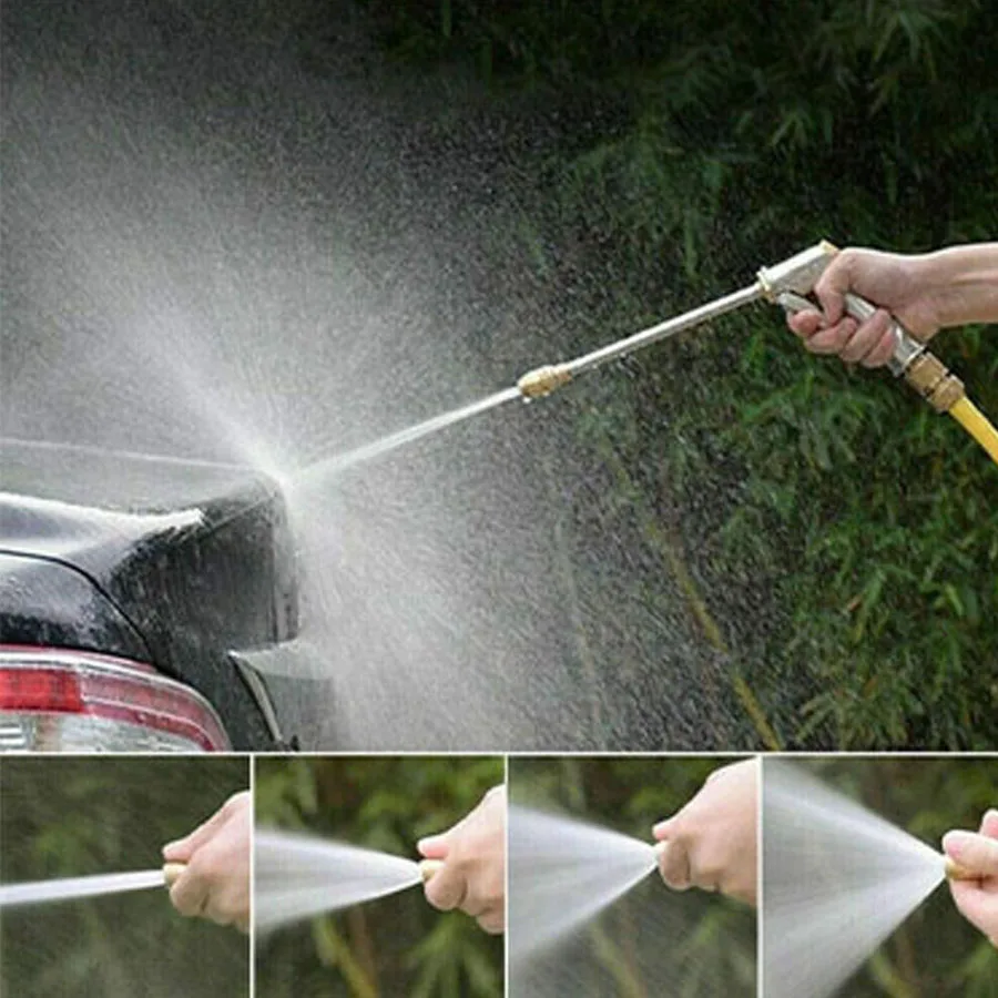 خرطوم مياه تلسكوبي متعدد الوظائف 25F/50F/75F/100F متعدد المواصفات مسدس تنظيف عالي الضغط أدوات البستنة المنزلية