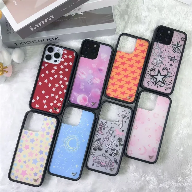 Чехол для телефона Wildflower ins Nessa Barrett для iPhone 16 15 14 13 12 11 17 Pro Max Plus с дизайном «Метеор, Звездное сияние, Звездная пыль» ﻿ ﻿ ﻿ ﻿ ﻿ ﻿ ﻿ ﻿ ﻿