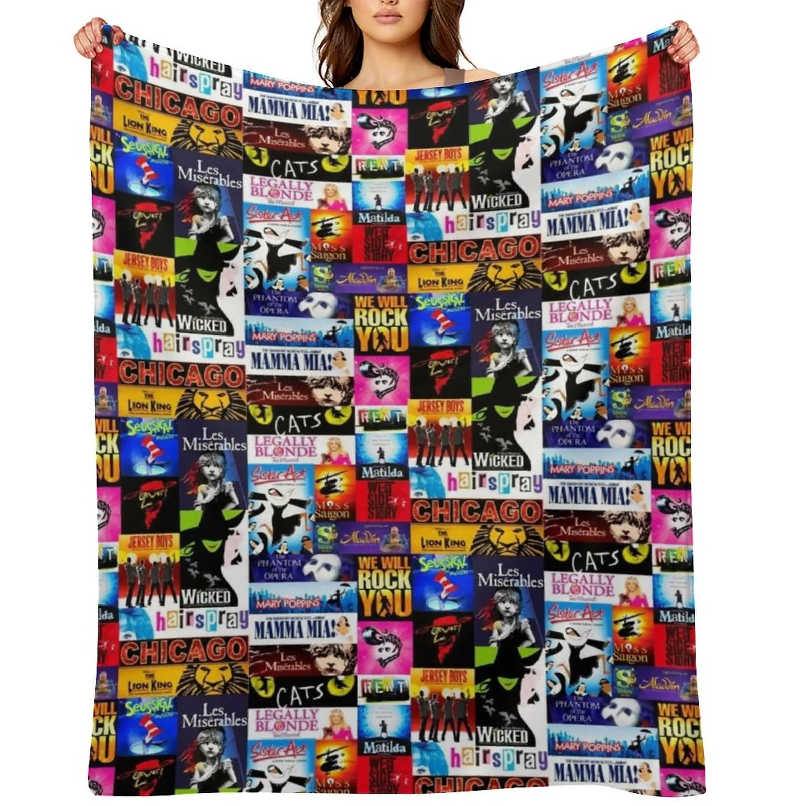 

Musicals - Original Throw Blanket Decorative Beds Baby Shaggy Picnic Blankets