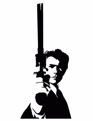 For Clint Eastwood #2 sticker VINYL DECAL Dirty Harry Magnum Force Enforcer Impact Various Sizes