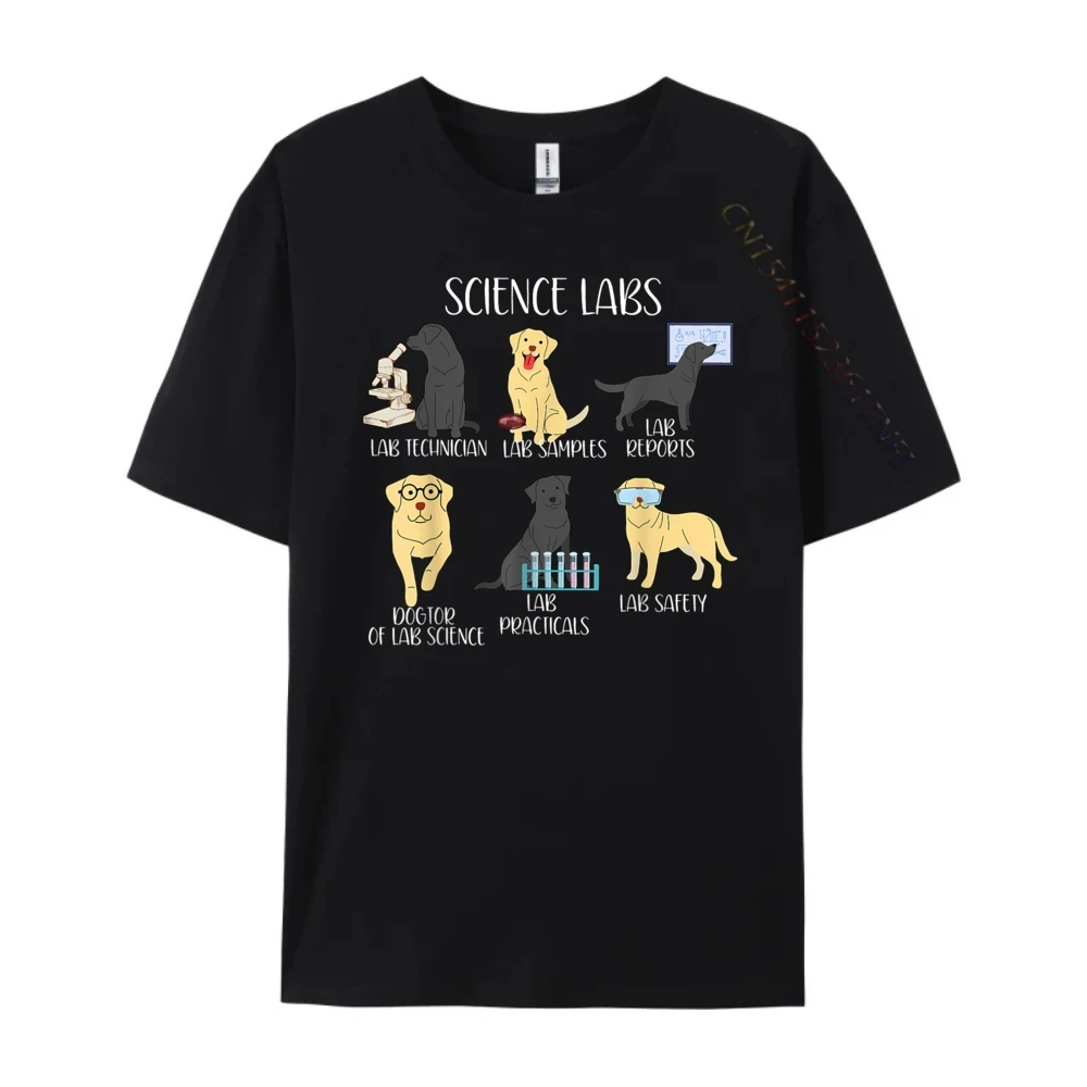 Funny Labrador Retriever Science Labs Teacher Lab Dog Lover Oversized T Shirt Men Men's T-Shirts Valentine's Day