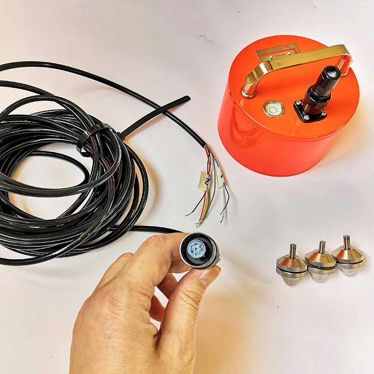 3C / 3D Geophone 2Hz Metal Land case Low Frequency High Sensitivity Three Component Triaxial Geophone 2 Hz in stock