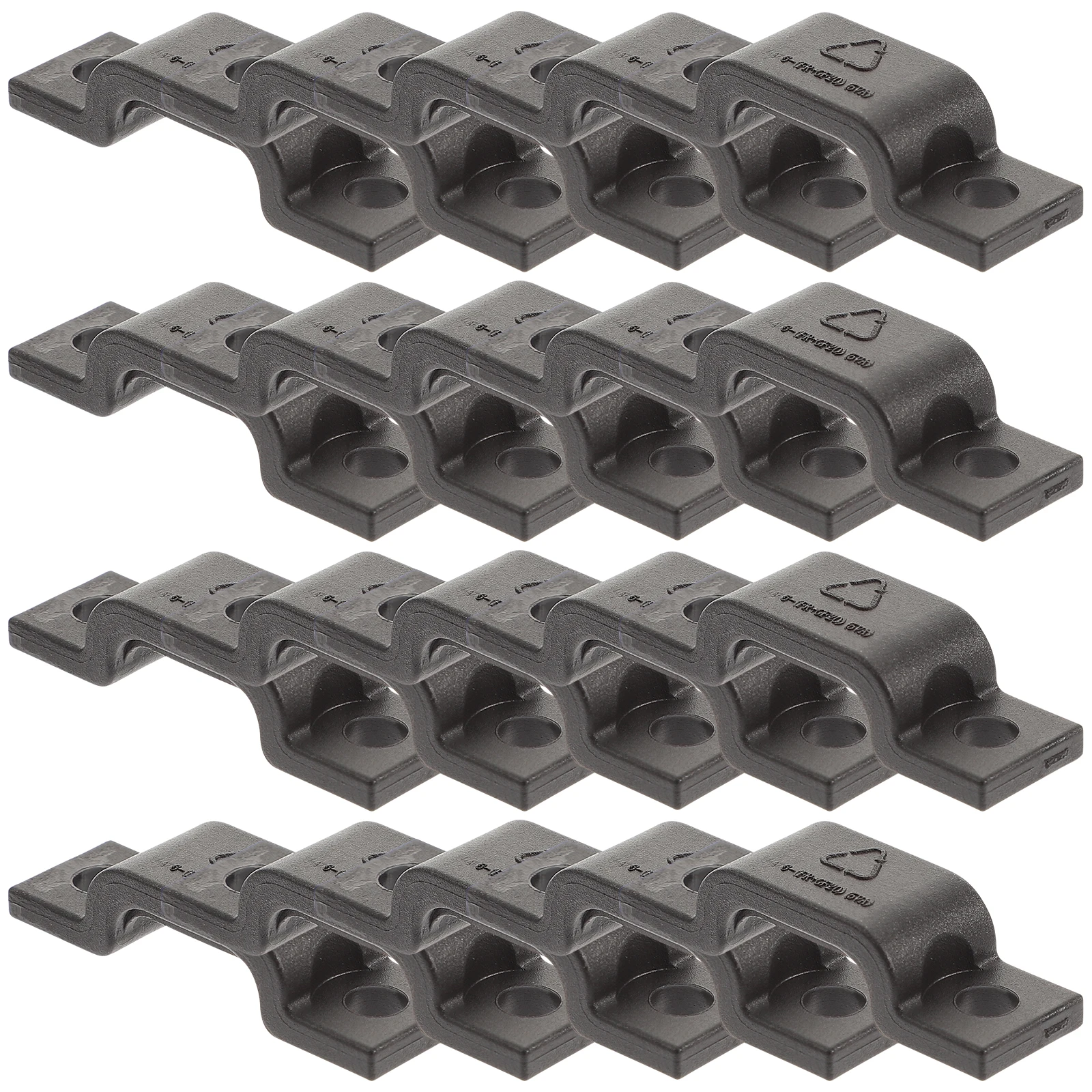 

20 Pcs Cable Clips Wire Holders ganizer Clamps Fastener Nylon Cord Management Speaker USB Ethernet LED Strip Lights