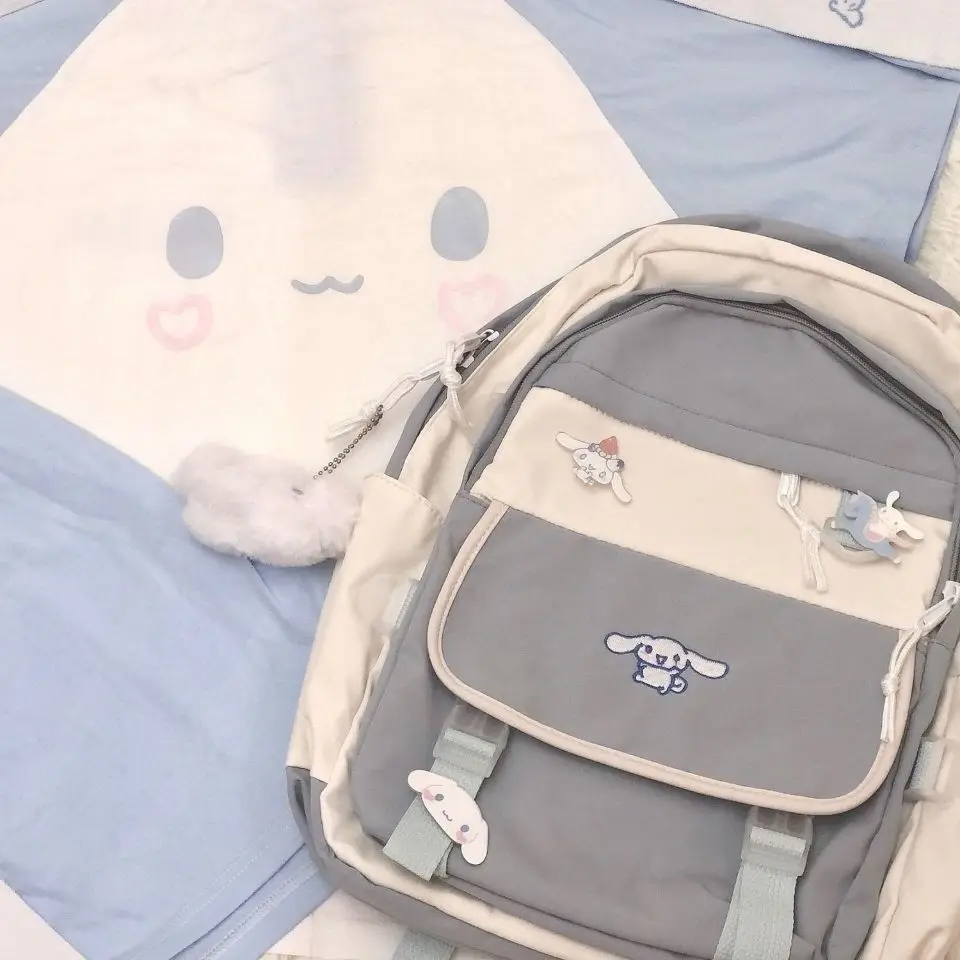 Sanrio Backpack High School Students Large Capacity Soft GirlEar Dog Backpack Japanese and Korean Campus Schoolbag Women