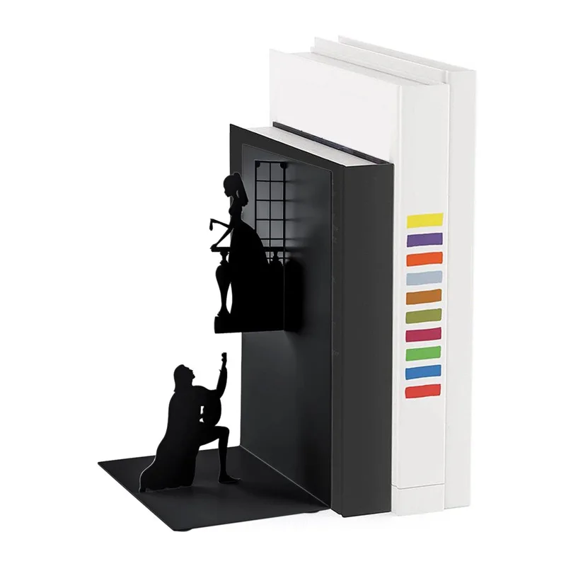 Decorative Bookend In The Form of European Style Ironman Sculpture, Ideal for Home Library