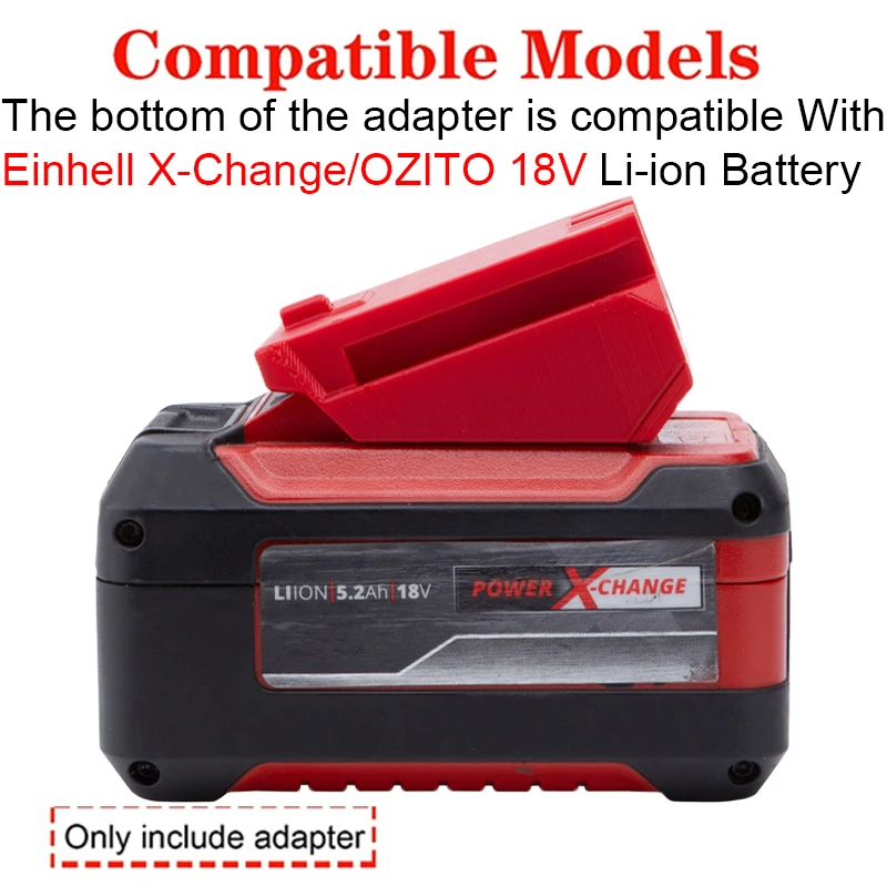 Adattatore/convertitore batteria per bici Stacyc Strumenti agli ioni di litio per adattatore batteria agli ioni di litio Einhell X-Change/OZITO 18V