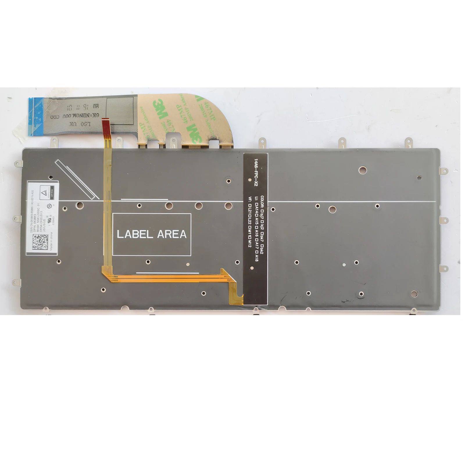 UK laptop keyboard for Dell XPS 13 9343 9350 9360 15BR N7547 N7548 P54G P41F