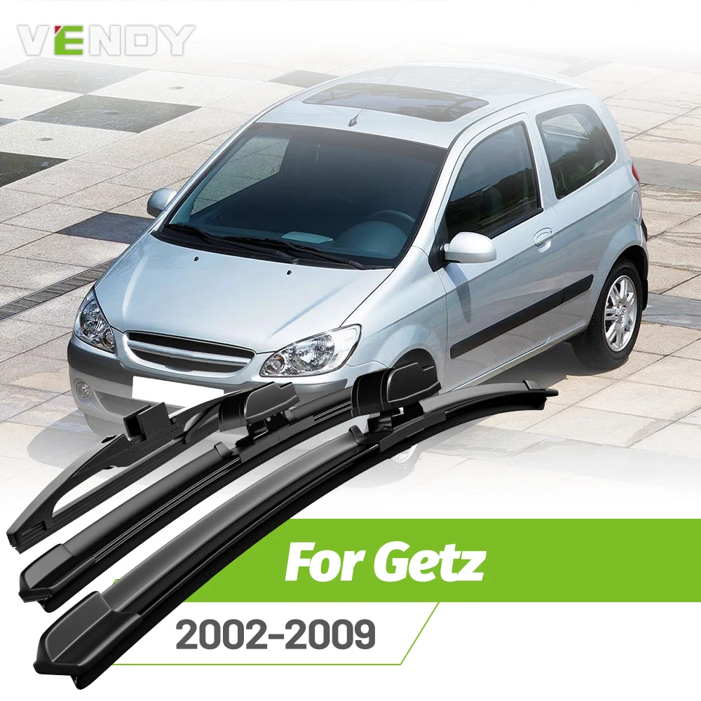 

Front & Rear Wiper Blades Set For Hyundai Getz 2002-2009 Windshield Windscreen Window Rain Brushes 22"+14"+14"