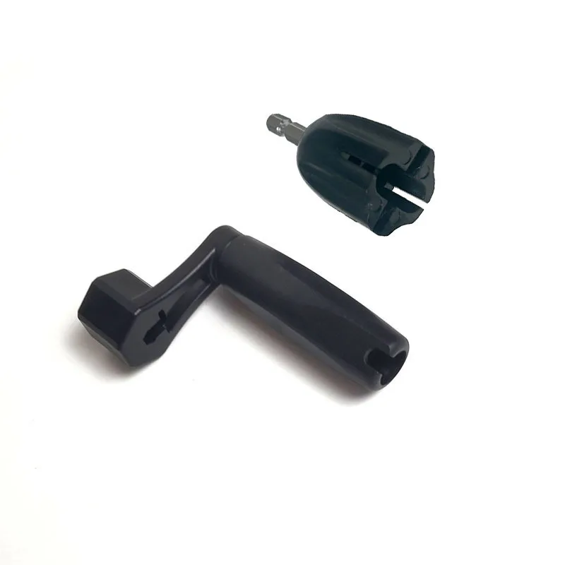 

1 Set Multi-Functional Guitar Bass String Winder Electric Tool Metal Plug Manual Handle Fast Easy Changing Repair Maintenance