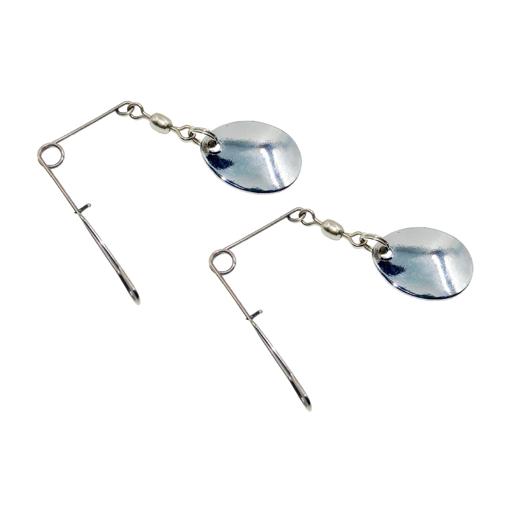 

10 Pcs Sequin Pin Fish Hook Fishing Spinnerbait Lures Sequins Accessories Spoon Mini
