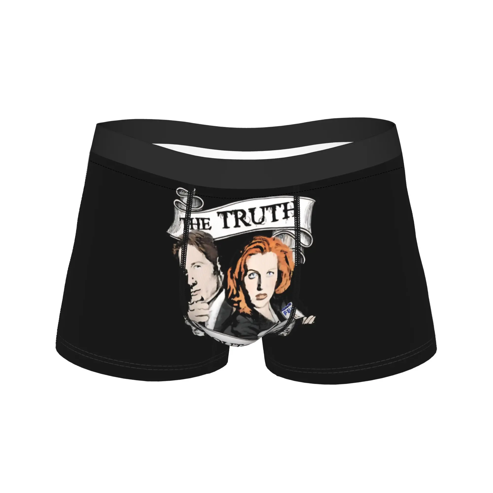 

The X files Underwear Male Underpants Printing Soft Trend Boxer Shorts Quality Shorts Briefs Plus Size 2XL