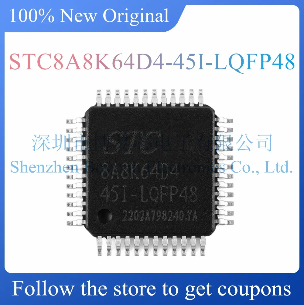 

NEW STC8A8K64D4-45I-LQFP48 Original Product LQFP-48