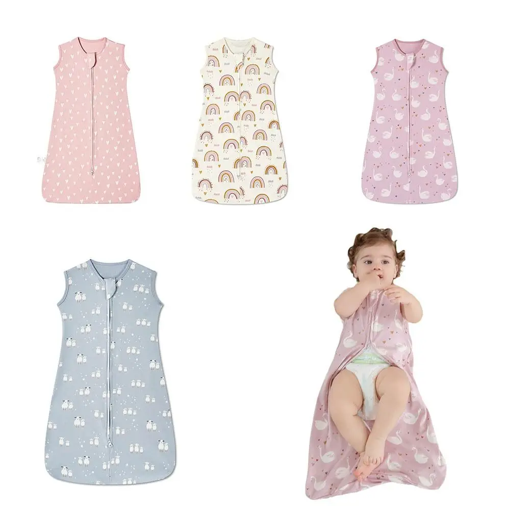 

Cotton Baby Sleeping Bag Breathable Pajamas Anti-Kicking Cocoon Newborn Swaddle Blanket Soft Sleeveless Baby Sleep Sack