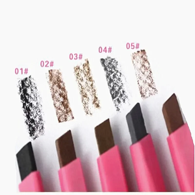 1 Uds. Lápiz de cejas marrón resistente al agua para mujer, delineador de cejas, herramienta de maquillaje moldeadora de polvo, 5 colores, nueva gran oferta de maquillaje