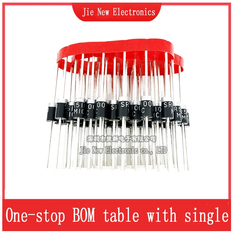 50PCS SR3100  SR3200 SR5100 SR5200 DO-27 Schottky Diode