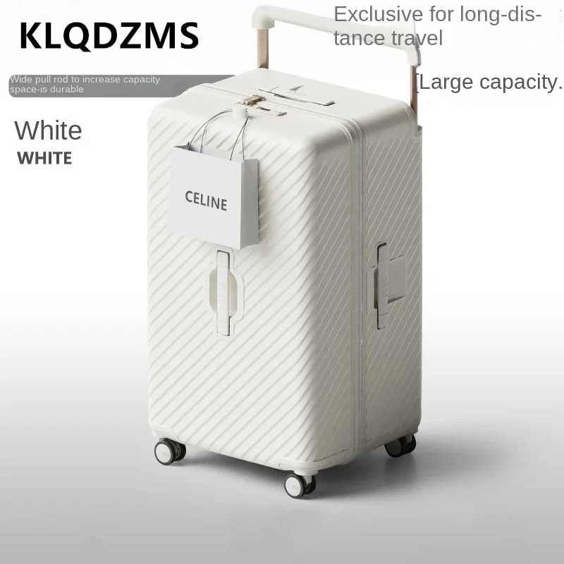 Klqdzms Grote Capaciteit Bagage 22 "24" 26 "28 Inch Dames Trolley Koffer Heren Abs + Pc Cipher Case Universele Wiel Rollende Koffer