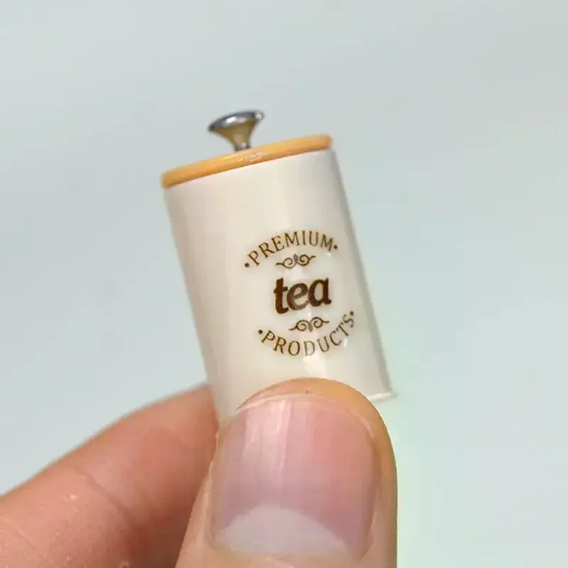 نماذج جرة تخزين مصغرة مستوحاة من الشمال لبيوت الدمى، مجموعة منظم المطبخ مكونة من 3 قطع، صندوق حلوى للأطفال، علب السلع الجافة