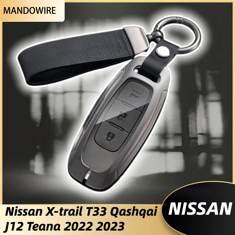 

Car Smart Key Case Cover Protector Shell Holder For Nissan X-trail T33 Qashqai J12 Juke Ariya Altima Teana 2022 2023 Accessories