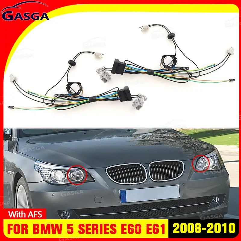 

For BMW 5 Series E60 E61 2008 2009 2010 New Xenon Headlight Internal Wire Harness Plug Wiring Harness With AFS