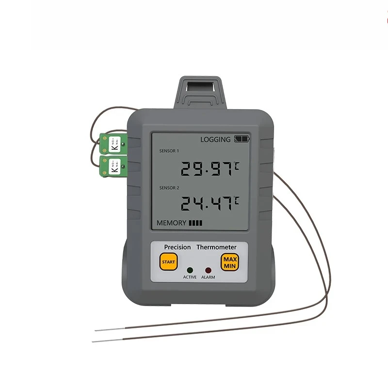 Industrial High Precision Digital Display 2 Channel Thermometer K Type Thermocouple Thermometer