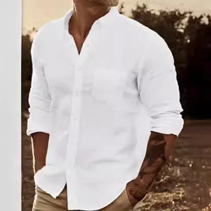 

Men's Long Sleeve Button-Up Top