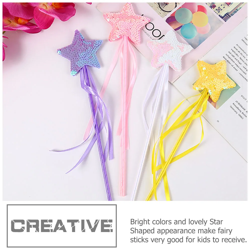 

3pcs Favors Wand Kids Gifts Fairy Set Fairy Sticks Star Shaped Children Toys Party Props