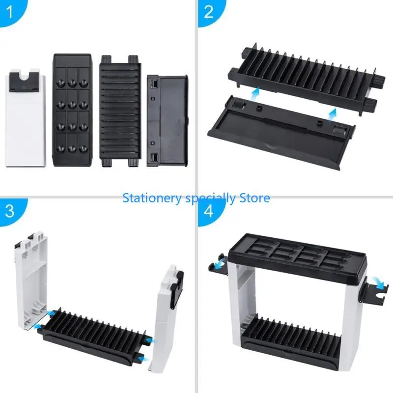 P0RB Games Card Card Cartridge Orgtridge 27 Game Disc Stand Rack for Switch OLED Gaming Card Case