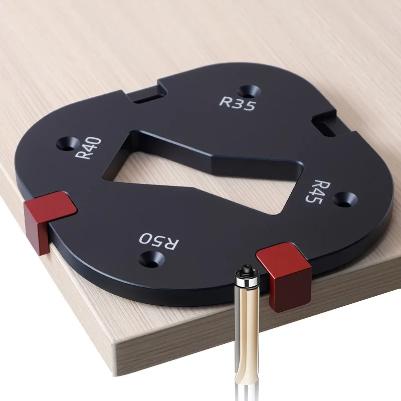 Trimmen Maschine Schneiden Filet Vorlage R-winkel Arc Vorlage Holzbearbeitung Elektrische Router Schlitzen Kleiderschrank Holzbrett Werkzeug