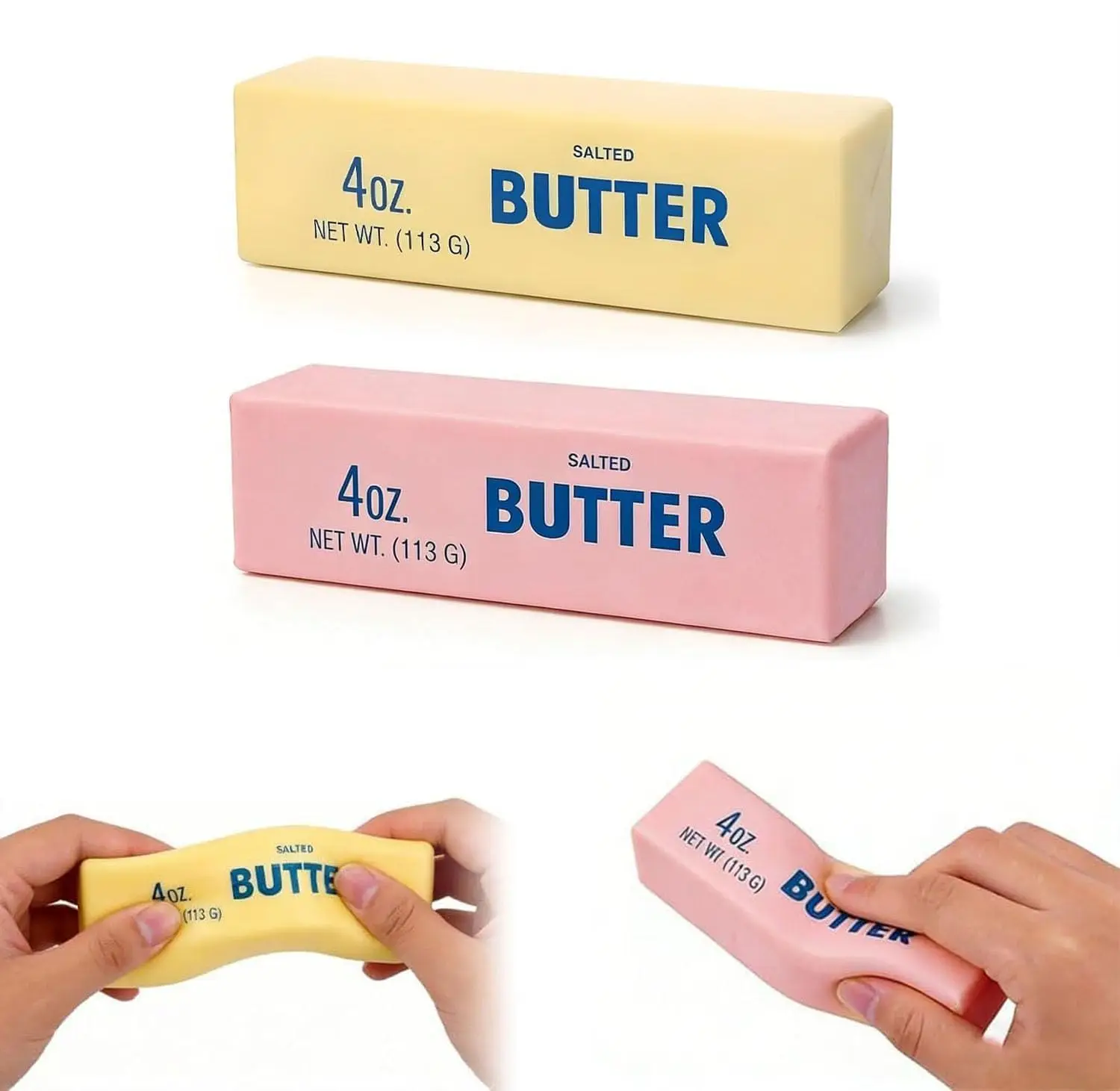 Мягкая ароматизированная игрушка-антистресс Butter Squishy с ароматом сливочного масла, игрушка-жмякалка для снятия тревоги