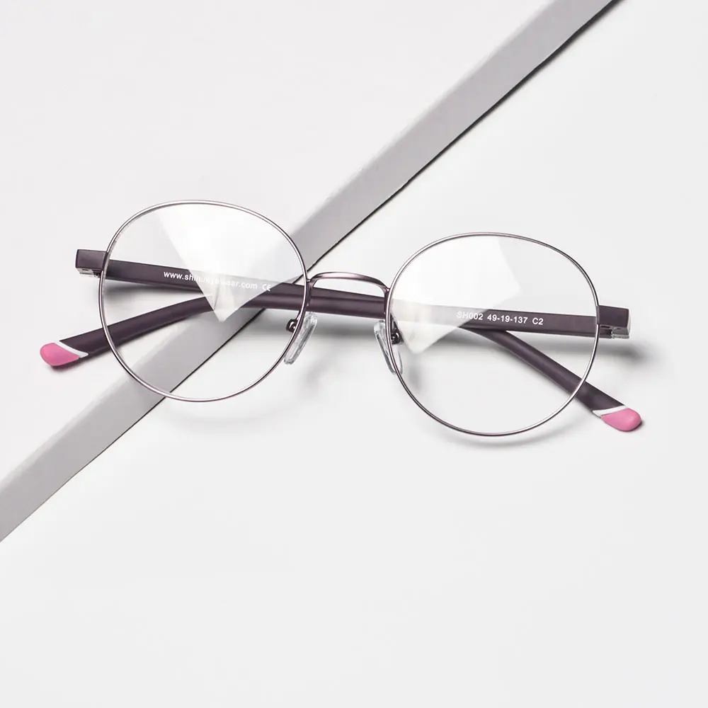 

Очки SHINU в металлической круглой оправе для маленького лица, с пружинными петлями, для миниатюрных женщин, Y2K, модель Sh002
