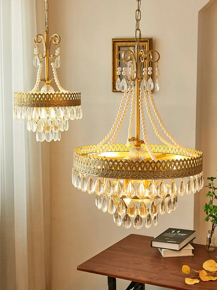 

French Collection K9 Crystal LED 2024 Ceiling Chandelier Lighting Hanging Lamps Suspension Luminaire Lampen For Dinning Room