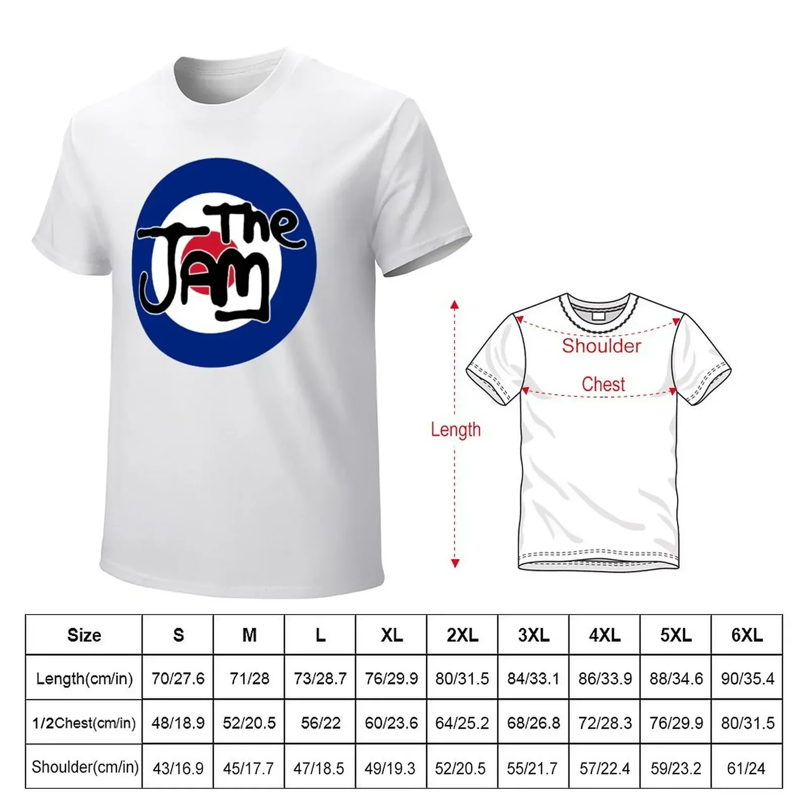 The Jam - Mod Target V1 T-shirt heavyweights quick drying fruit of the loom mens t shirts