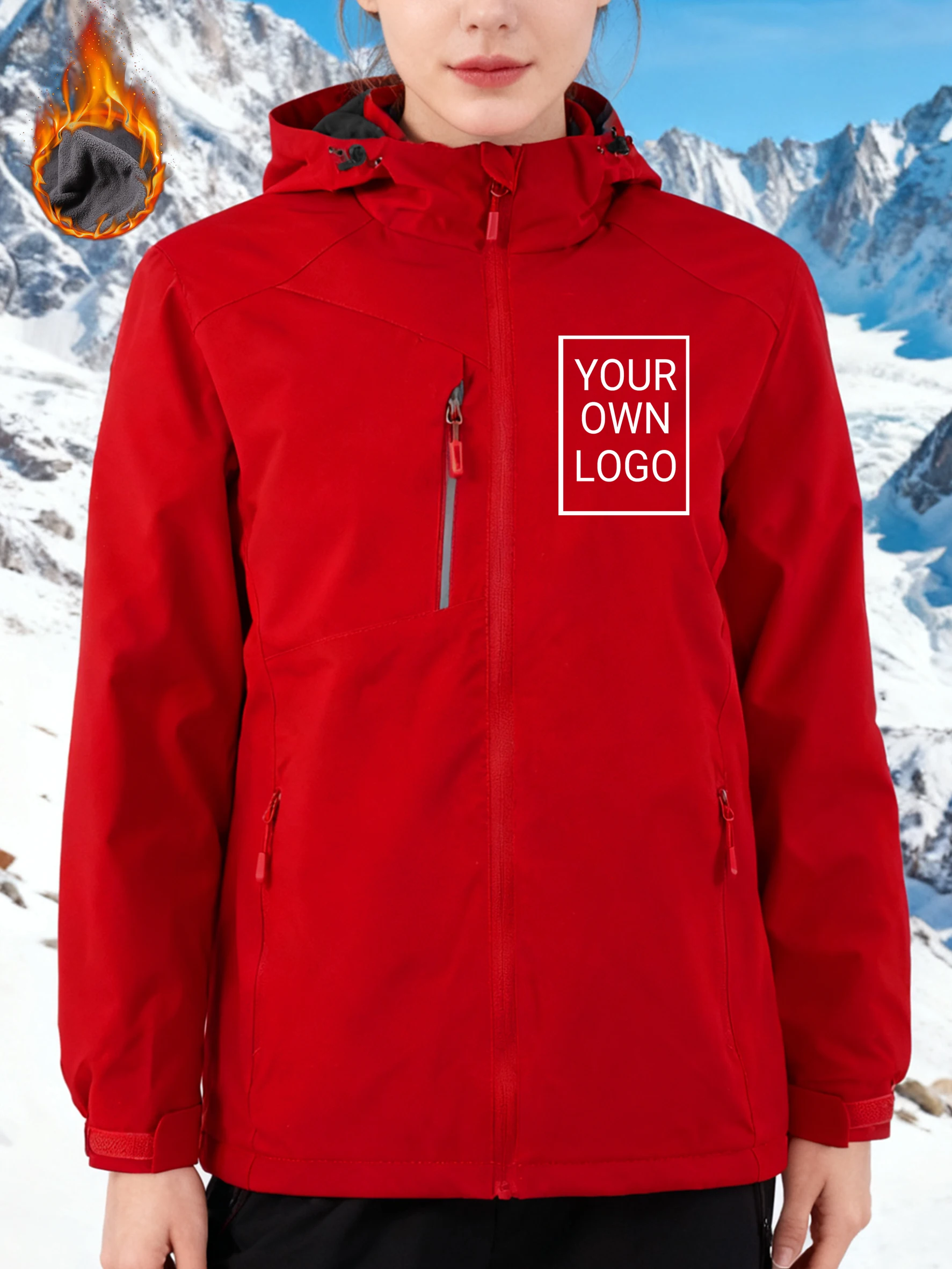 DIY تخصيص شعار امرأة سترة في الهواء الطلق رشاقته Y2K المتضخم سستة هوديس الرياضة عارضة هودي ملابس الخريف مريحة