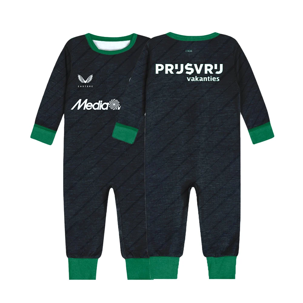 2024/25 Derby Jerseys Hot Selling 3D Printed Quick Drying Cotton Baby Jumpsuit New Boys/Girl Close Fitting Pajamas One-piece Set