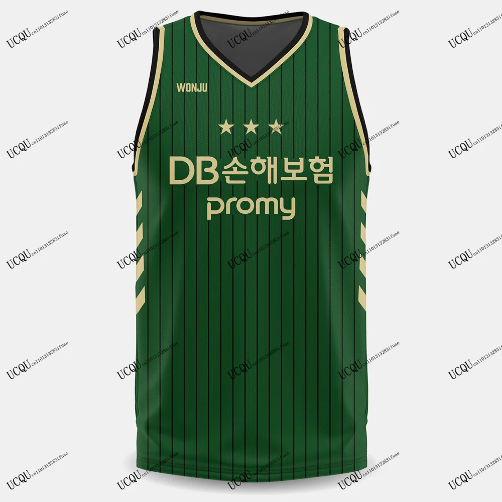 

DB Promy 2025-26 Новые поступления BASKETBALL Домашние баскетбольные майки Корея для взрослых и детей Футболки унисекс Топ Футболка