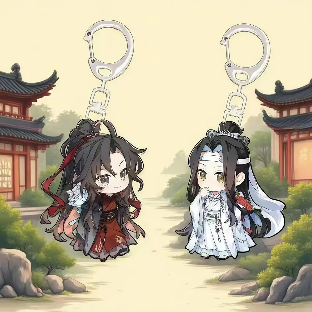 

Cute Cartoon Grandmaster of Demonic Cultivation Wei Wuxian Blue Forgetting Machine Anime Acryli Keychain Bag Pendant Accessories