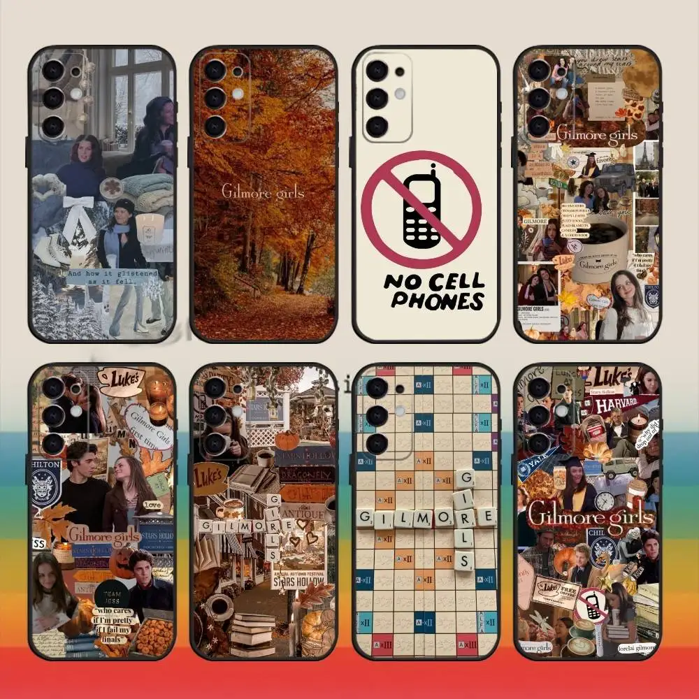 

G-Gilmore Girls aesthetic Phone Case For Samsung S25,S24,S21,S22,S23,S30,Ultra,S20,Plus,Fe,Note,10,9,5G Black Cover