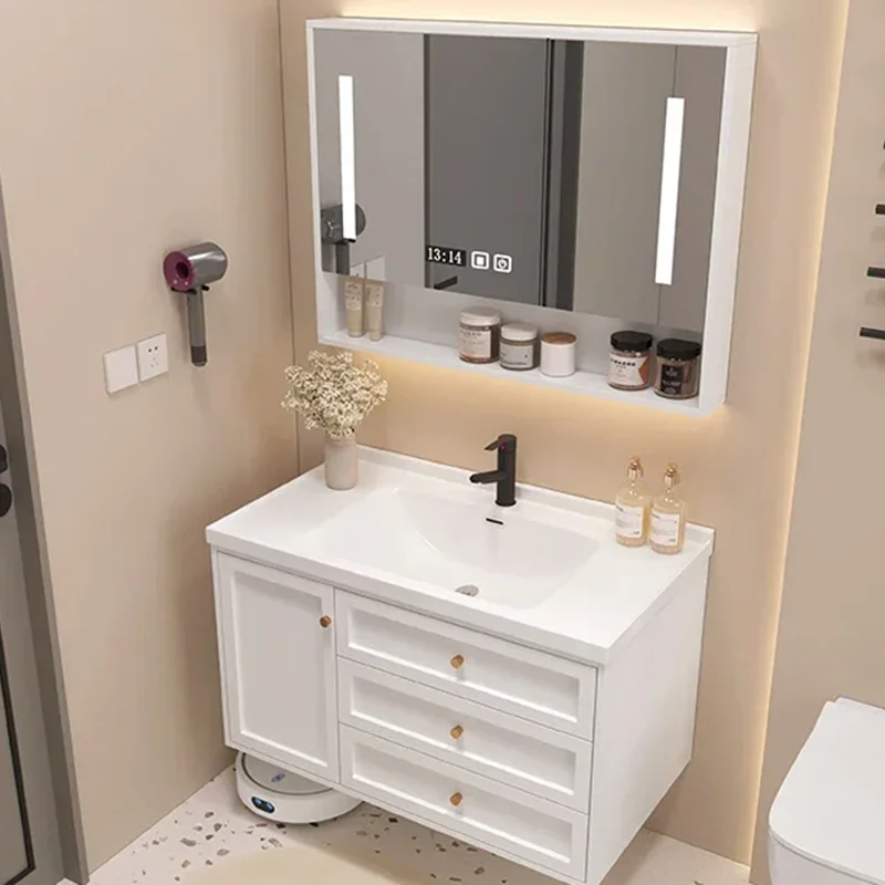 

Aesthetic Skincare Bathroom Cabinet Buffet Service Shoe Postmodern Mid Century Cupboard Reception Banyo Dolabı Unique Furniture