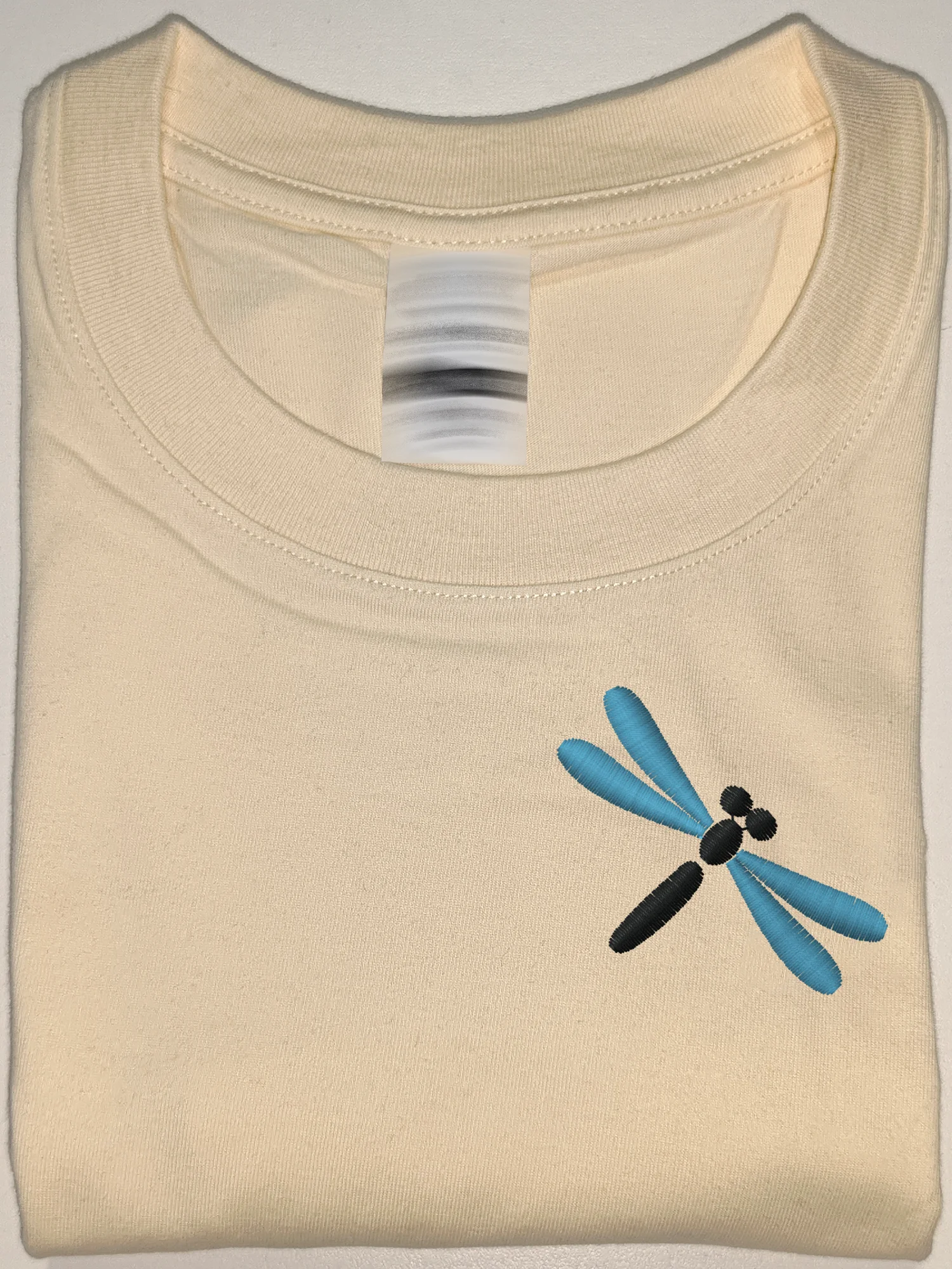 

Dragonfly Embroidered Tshirt Black T Shirt Mens Designer 100% Cotton Embroidery T-Shirts Dragonfly Clothes Group New Tops & Tees