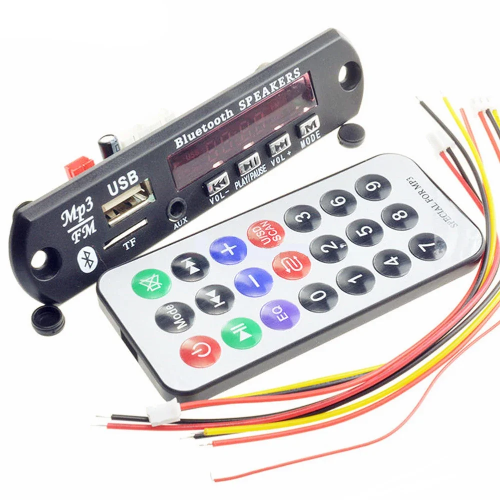 Car USB TF Radio Player AUX Music Speakers for Bluetooth 5.0 MP3 Decoder Board MP3 WMA FM Decoder Board Car Audio Module