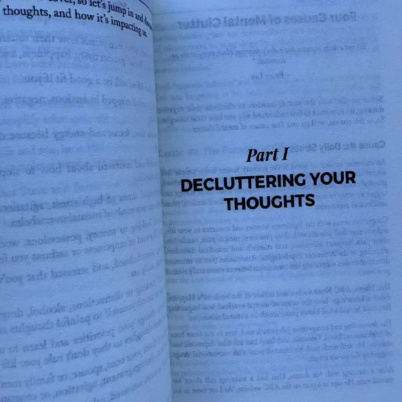 New Declutter Your Mind Anxiety and Eliminate Negative Thinking Book Paperback How To Stop Worrying, Relieve