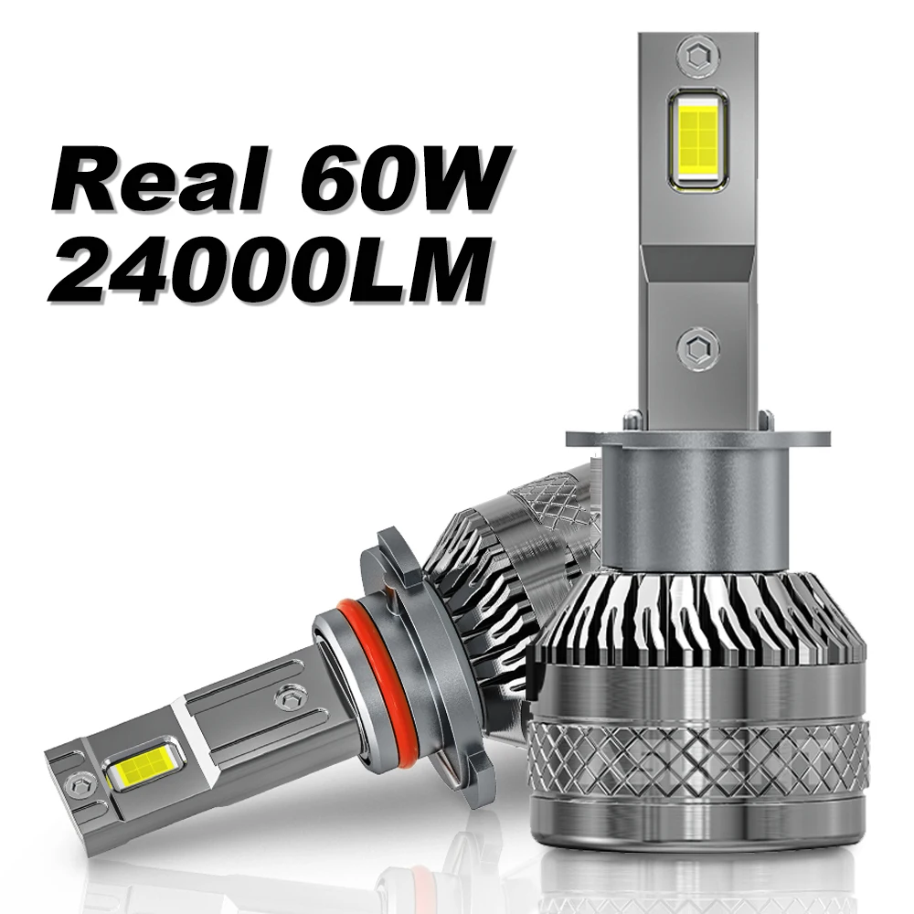 

ASLENT H1 24000LM H7 H4 H11 LED Headlight 60W High Power Canbus H8 HB4 HB3 9005 9006 Turbo Lamp 6000K White CSP Chip Car Light