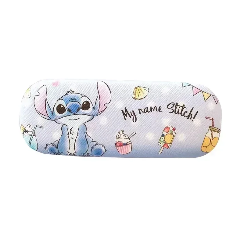 Étui à lunettes Disney Stitch pour enfants et étudiants, figurines d'anime, motif de dessin animé mignon, coque rigide, étuis de protection, boîte à lunettes, CAN o & Stitch