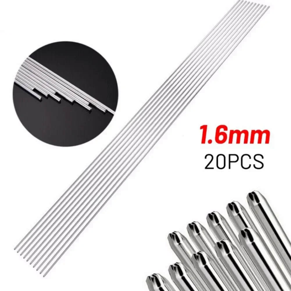 20pcs 1.6mm ER316L Stainless Steel TIG Welding Rods 330mm Long Solder Wire Electrode Welding Soldering Rod Tool Parts