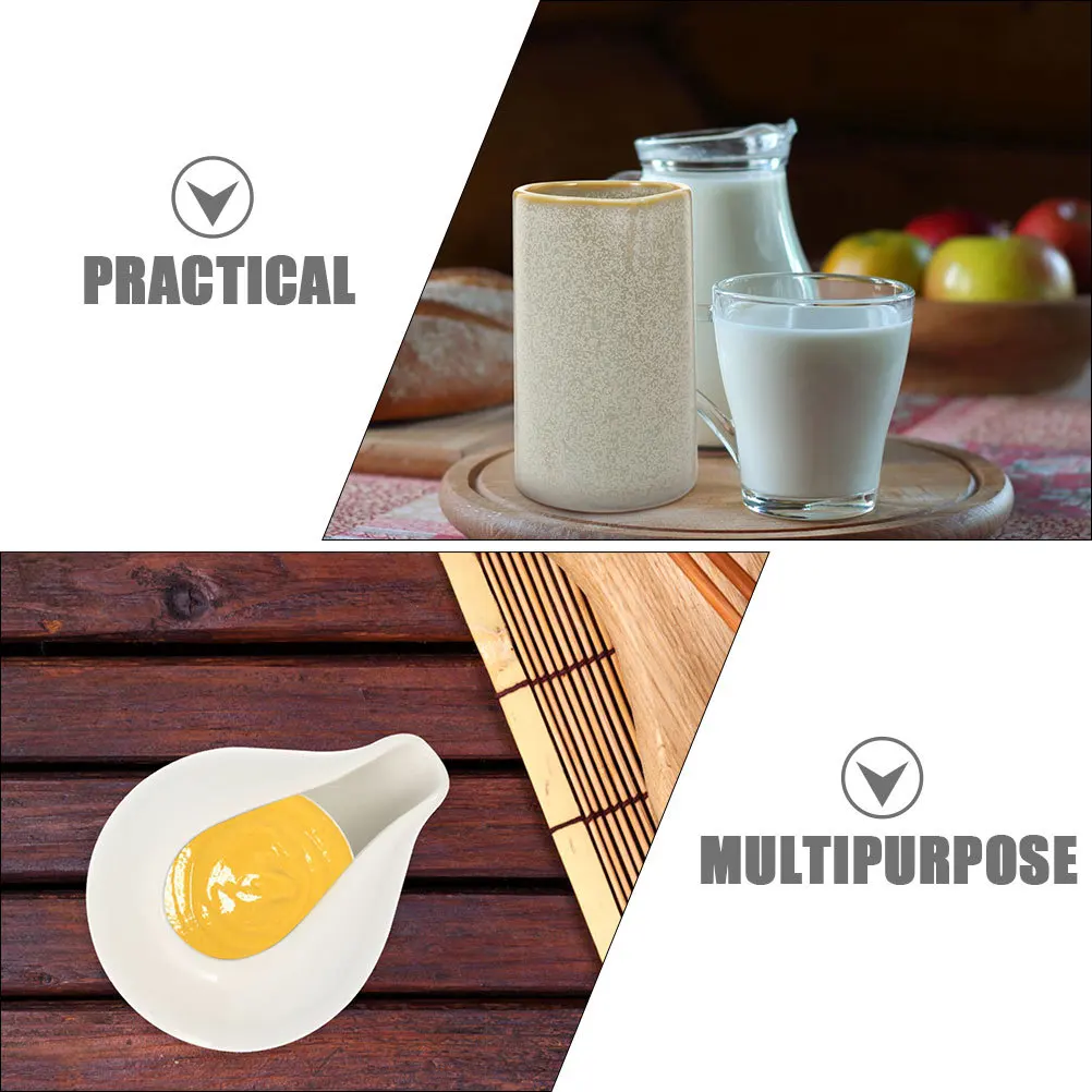 

1Set Japanese Style Ceramic Milk Pitcher Small Sauce Jug Coffee Milk Dispenser Multiuse Kitchen Sauce Pitcher