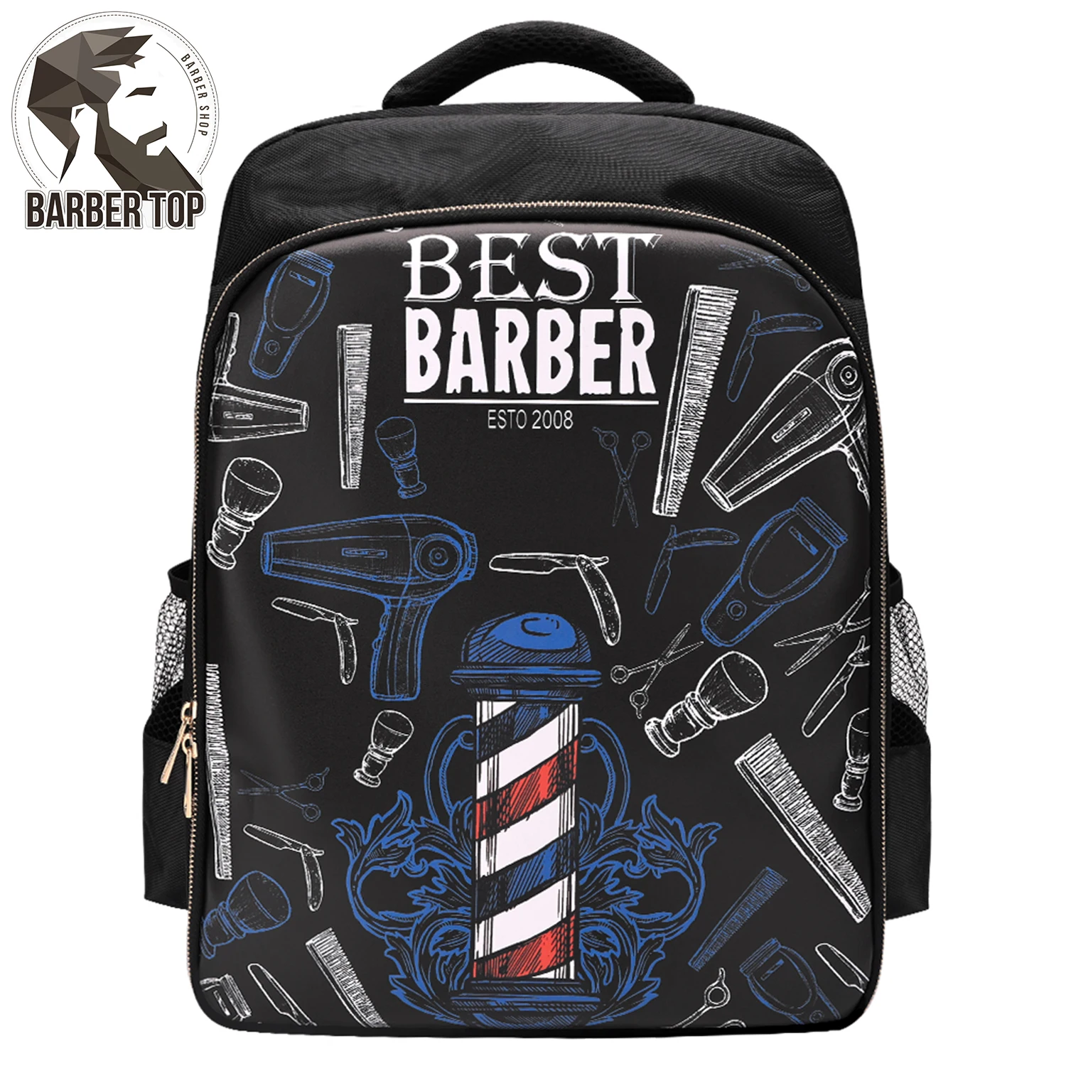 Barbertop Backpack Hairdressing Tools Storage Bag Portable Travel Carrying Case Large Capacity Salon Supplies