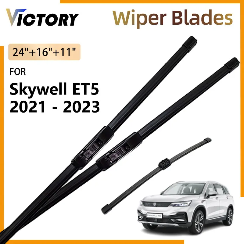 

Front Rear Wiper Blade For Skyworth EV6 Skywell ET5 2021 2022 2023 Elaris Beo Imperium SEV HT-i PHEV Windshield Windscreen Brush