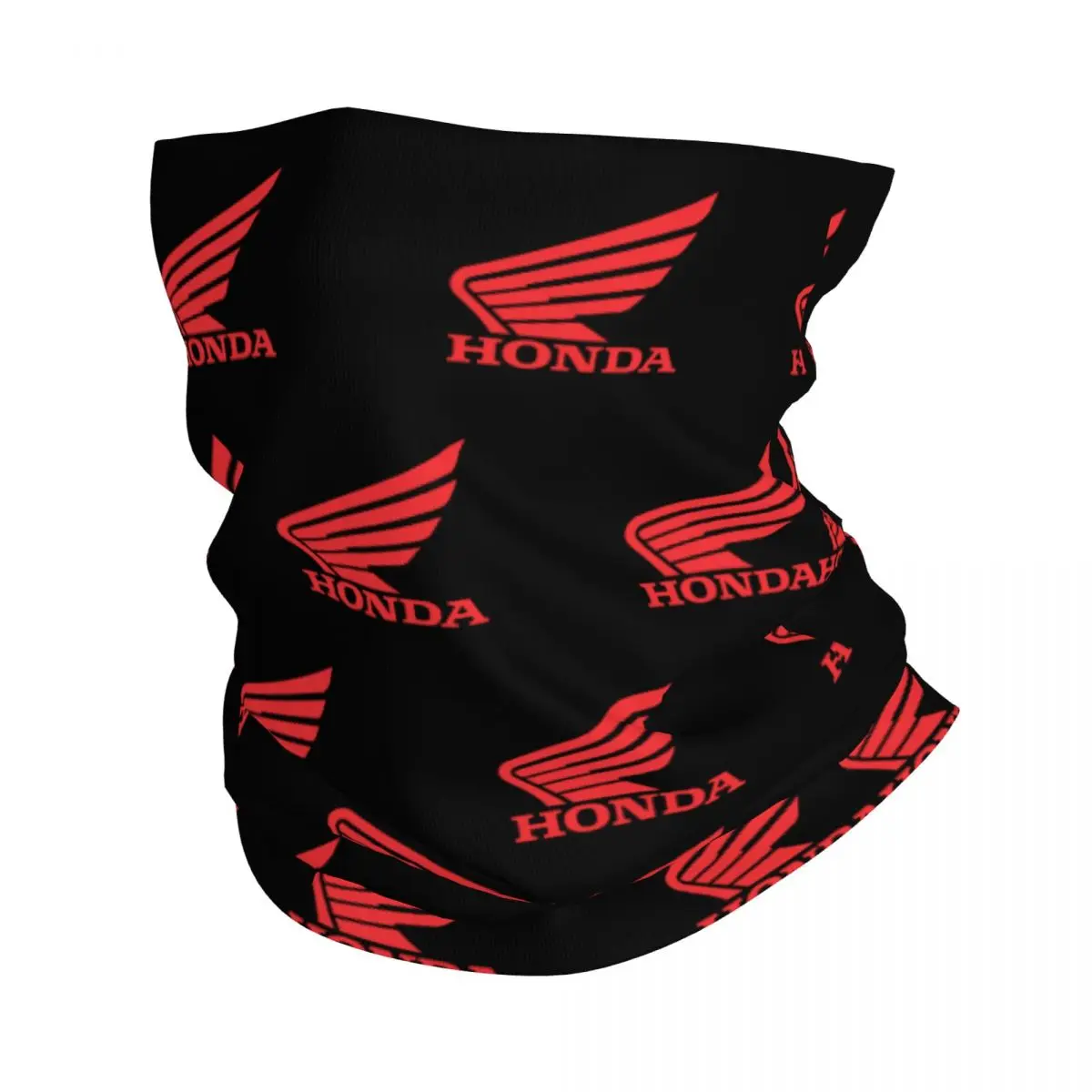 Hondaed Motocycle Logo Bandana Neck Cover Printed Racing Wrap Scarf Multi-use Headband Cycling Unisex Adult Windproof