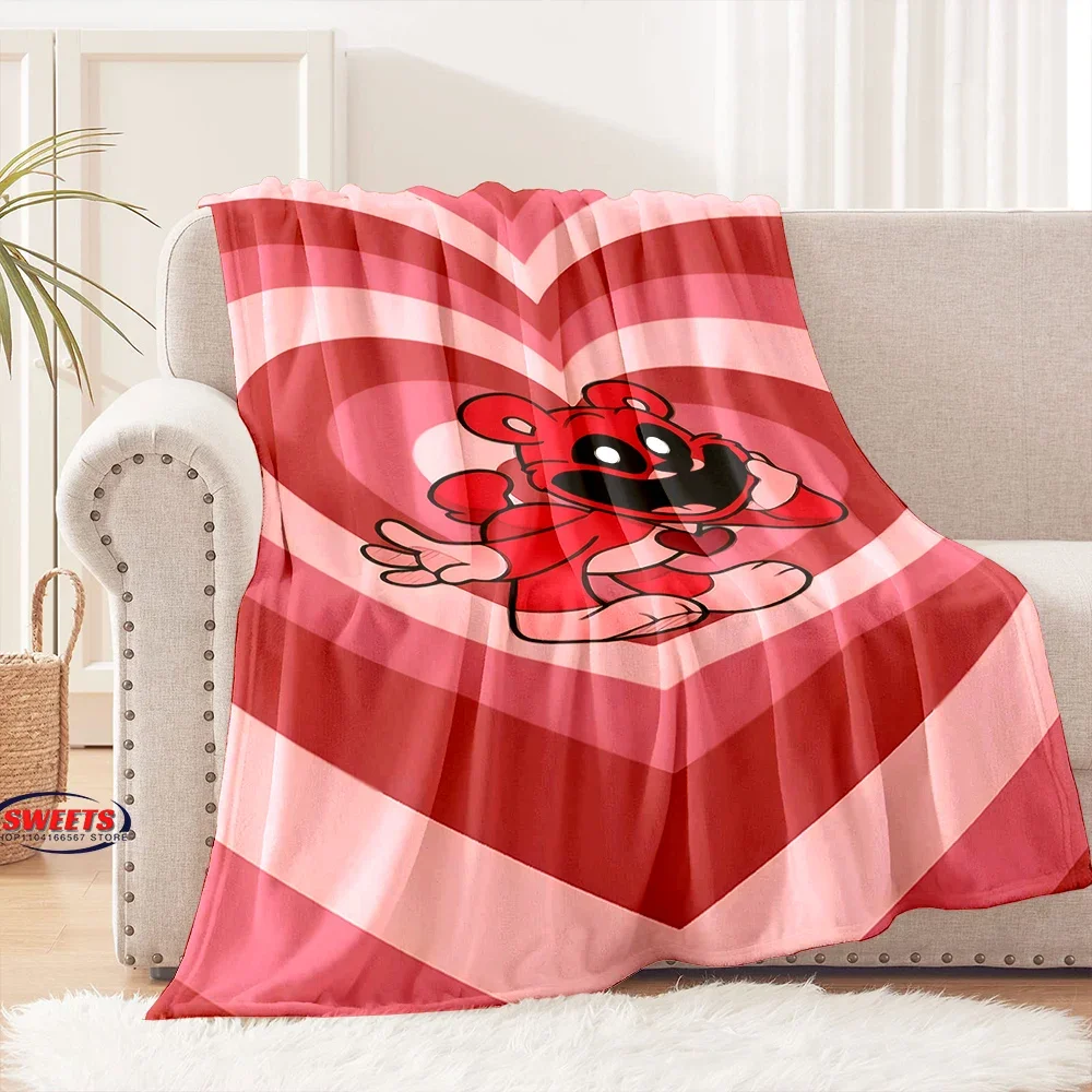 Video Game S-Smiling C-Critters Horr0r Flannel Blanket for Bed Bedroom Sofa Picnic, Throw Blanket for Cover Outdoor Leisure Nap